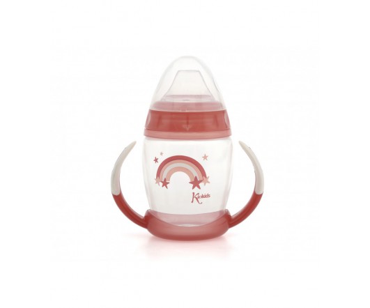 Taza aprendizaje 270ml Rosa Step 1 Kiokids