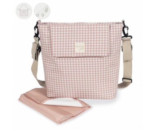 Bolsa Canastilla I Love Vichy Rosa Walking Mum