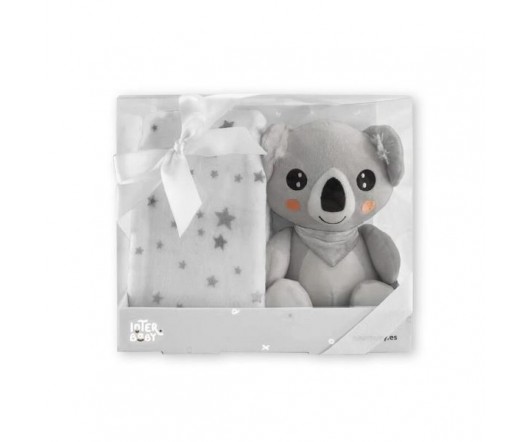 Manta+Peluche Koala gris