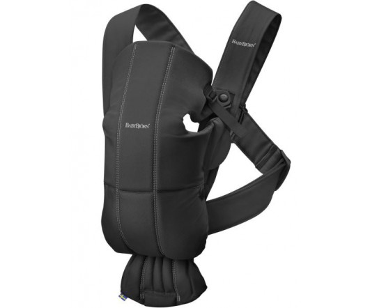 Mochila porta bebé mini cotton negro