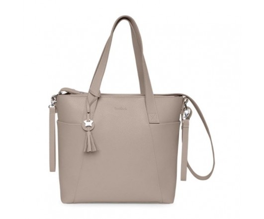 Bolso panera + cambiador Love Beige