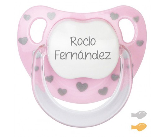 Chupete Baby Chic Rosa personalizado
