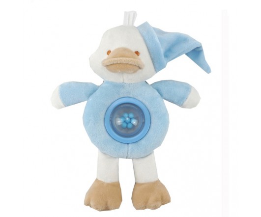 Peluche Sonajero Patito Azul