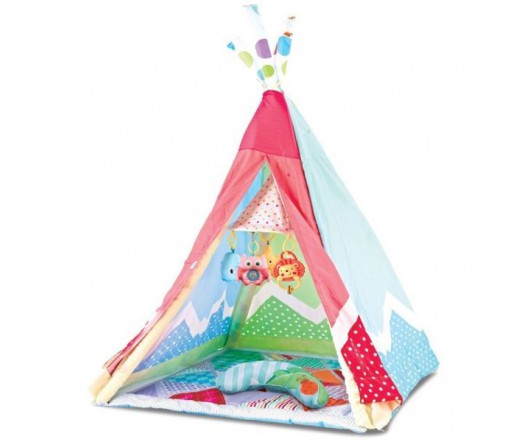 Manta de actividades Teepee 2 en 1 Adventure Rojo