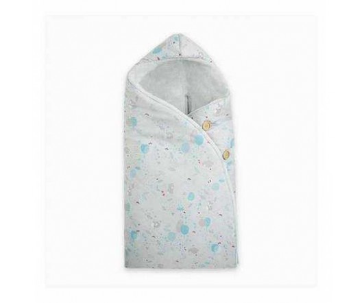 Saco Capucha Hello Baby Gris